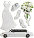 Ek Success - Jolee's Boutique - Dimensional Stickers - Bride