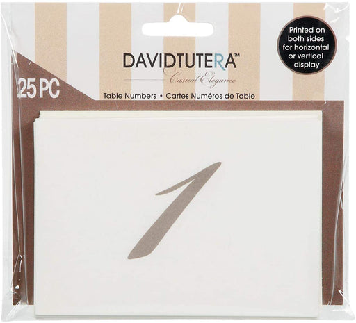 David Tutera - Table Numbers - 25 pc