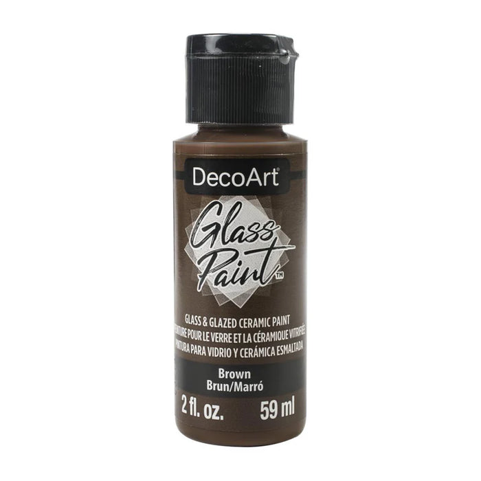 DecoArt Glass Paint 2oz- Brown