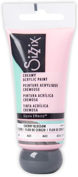 Sizzix - Effectz Creamy Matte Acrylic Paint - Cherry Blossom 60ml