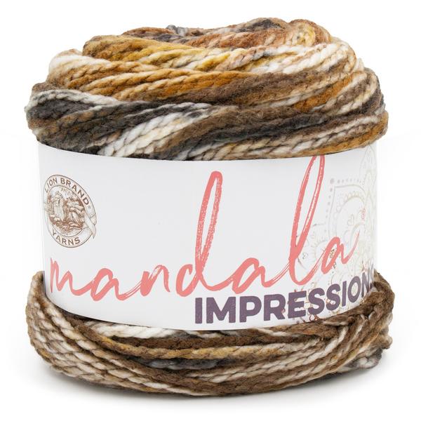 Lion Brand Mandala Impressions Yarn-Sandalwood