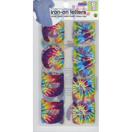 Dritz Iron-On Letters Soft Flex - 1.25" Cooper-Tie-Dye