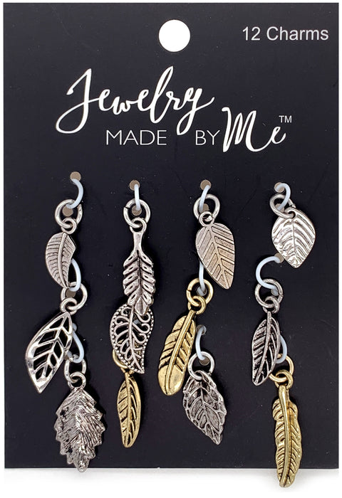 Jewelry Made By Me - Charms 12/Pkg - Leaves
