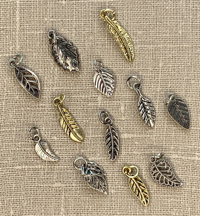 Jewelry Made By Me - Charms 12/Pkg - Leaves