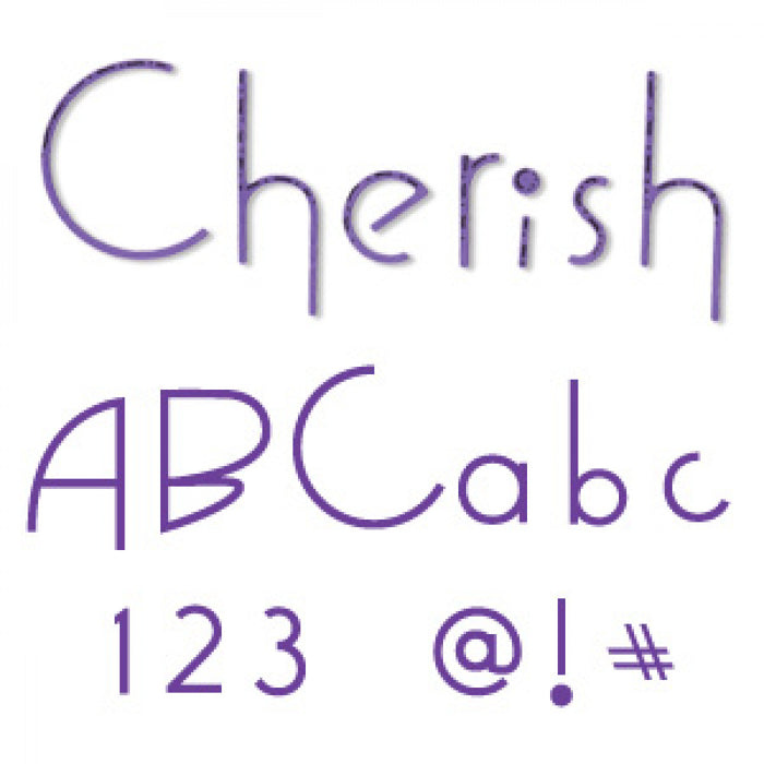 Sizzix - Sizzlits - Alphabet Set 35 Dies - Cherish