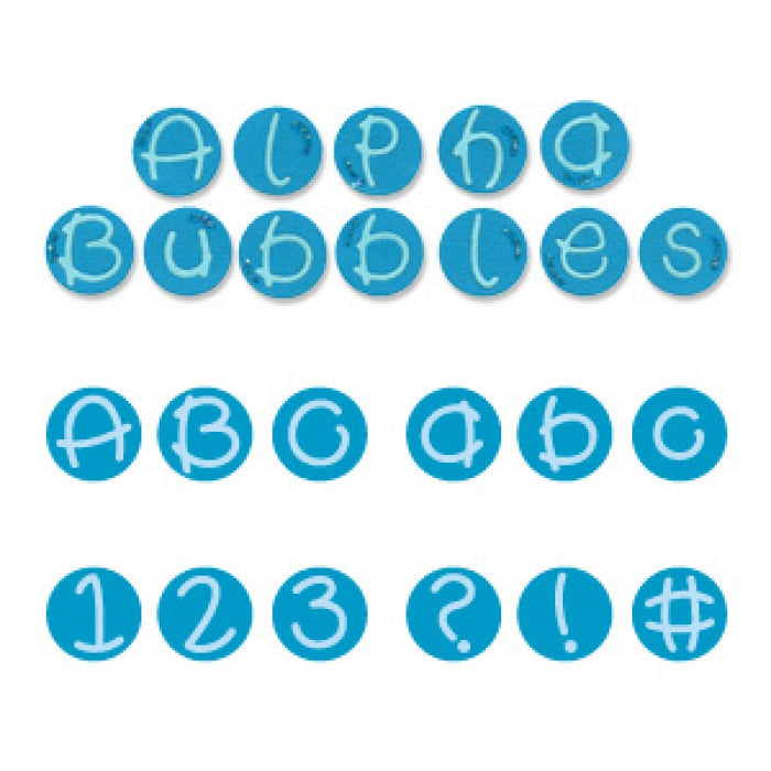 Sizzix - Sizzlits Alphabet Set 35 Dies - Alpha Bubbles