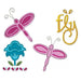 Sizzix - Sizzlits Die Set 4PK - Dragonfly Set