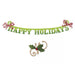 Sizzix - Sizzlits Decorative Strip Die - Phrase, Happy Holidays w/Holly Flourish