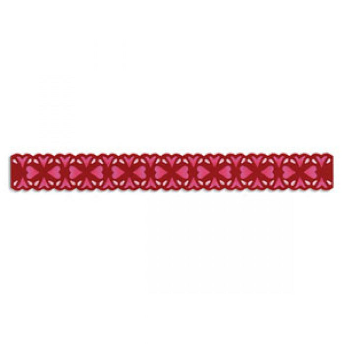 Sizzix - Sizzlits Decorative Strip Die - Floral Hearts