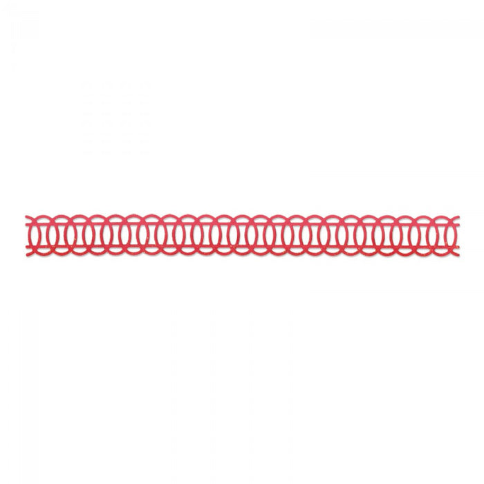 Sizzix - Sizzlits Decorative Strip Die - Ovals, Interlocking