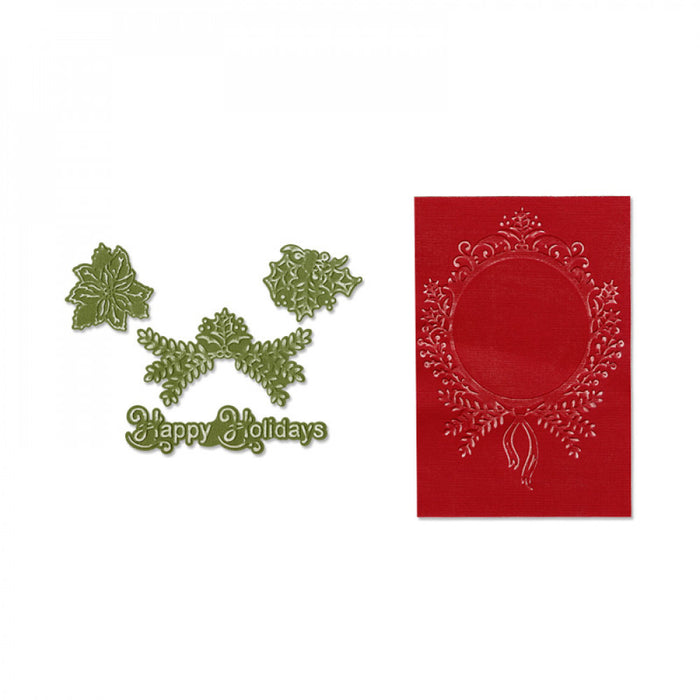 Sizzix - Framelits Die Set Set 4PK w/Textured Impressions - Ornament Set #2