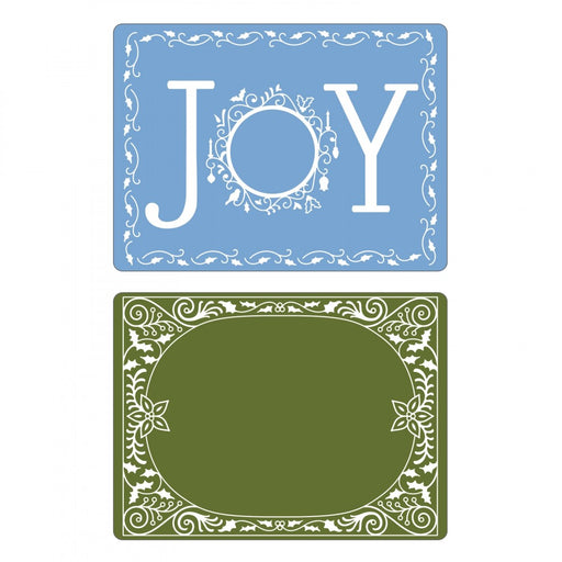 Sizzix - Embossing Folders 2PK - Holiday Joy Set