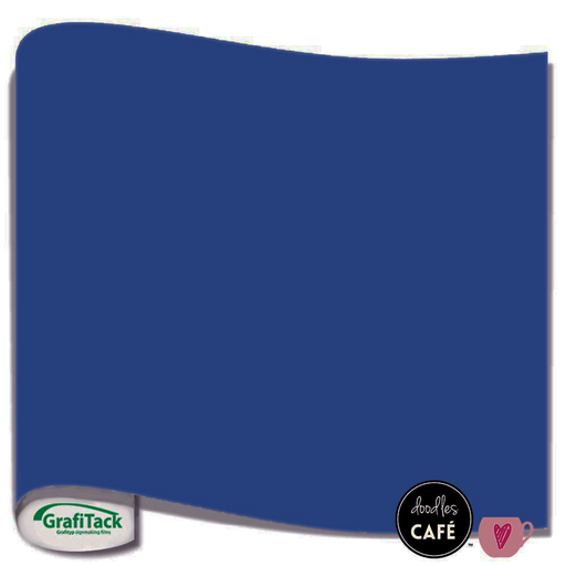 Grafitack - Adhesive Vinyl Sheet GLOSS - Medium Blue (30cm x 1m)
