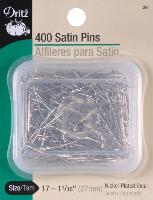 Dritz Satin Pins 400/Pkg-Size 17