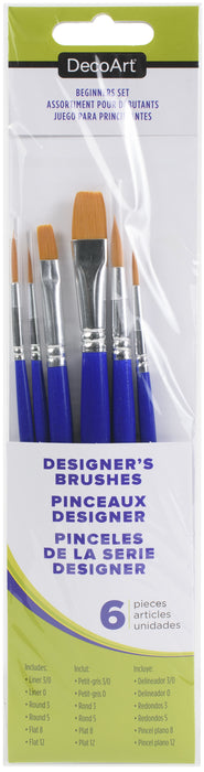 DecoArt Designer Series Brushes-Beginner Set