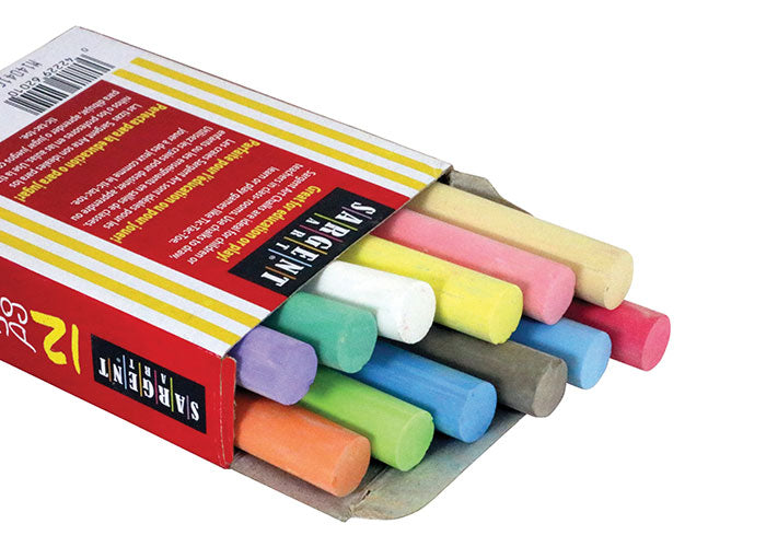 Sargent Art - Dustless Colored Chalk - 12pc