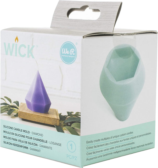We R Memory Keepers - Wick - Silicone Candle Mold - Diamond