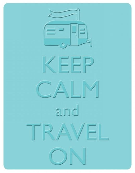 Sizzix - Embossing Folder - Keep Calm and Travel On