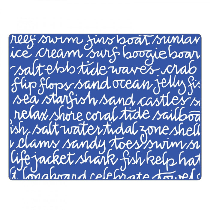 Sizzix - Embossing Folder - Ocean Script