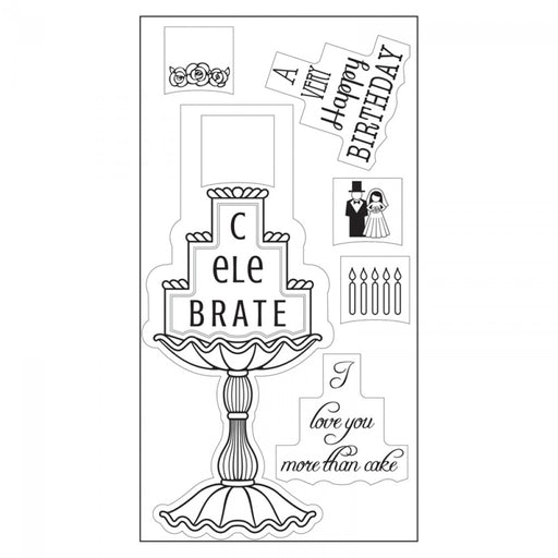 Sizzix - Interchangeable Clear Stamps - Cake Celebrations
