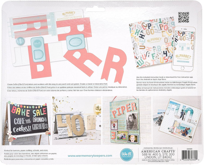 We R Memory Keepers - Alphabet Punch Board