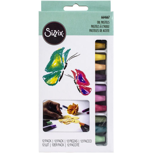 Sizzix - Making Essential Oil Pastels 12/Pkg - Assorted Colors