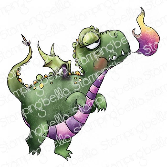Stampingbella - Oddball Fairytale Collection Stamp - Dragon Flying