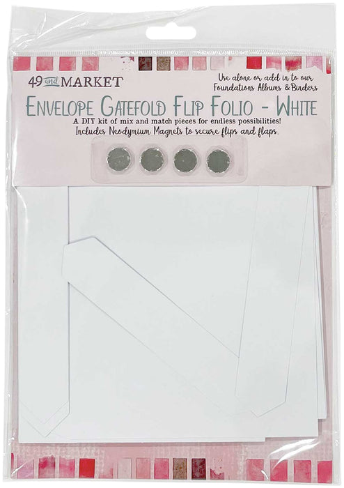 49 And Market Foundations Envelope Gatefold Flip Folio-White