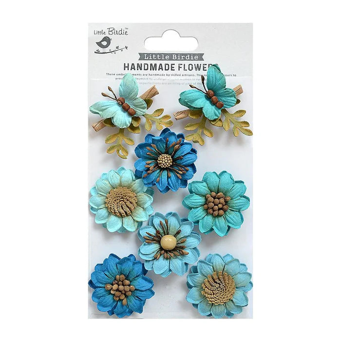 Little Birdie Arcadia Paper Flowers 8/Pkg-Woodland Stories