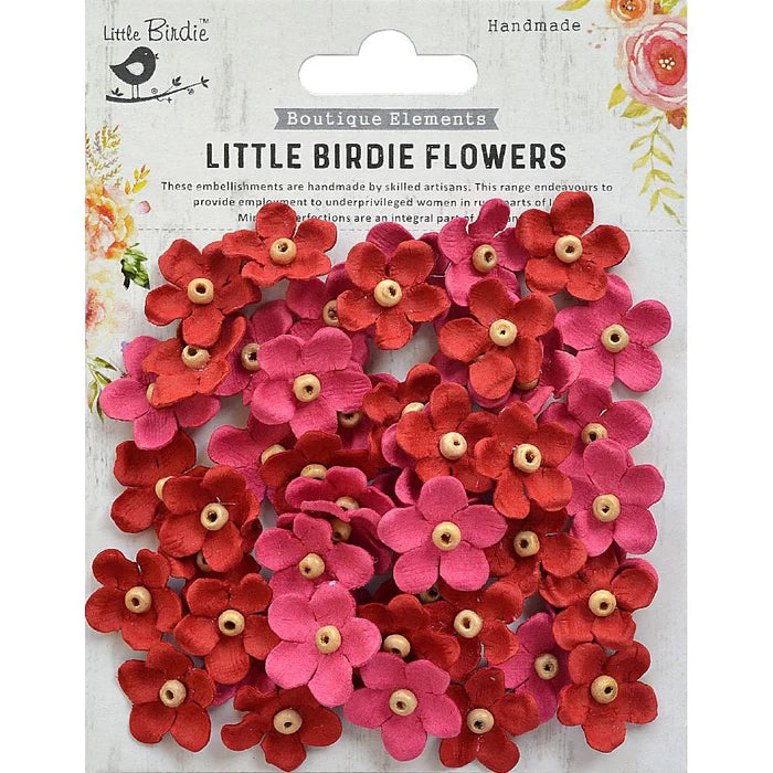 Little Birdie Paula Paper Flowers 50/Pkg-Candy Mix