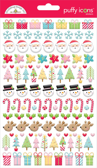 Doodlebug - Candy Cane Lane - Puffy Icons Stickers