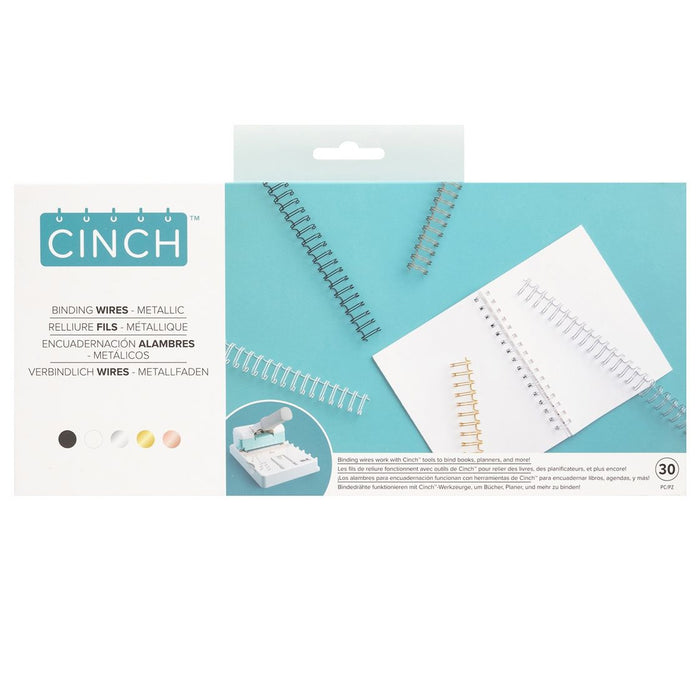 We R - Cinch Binding Wires -  Metallic 0.625" 30/Pkg