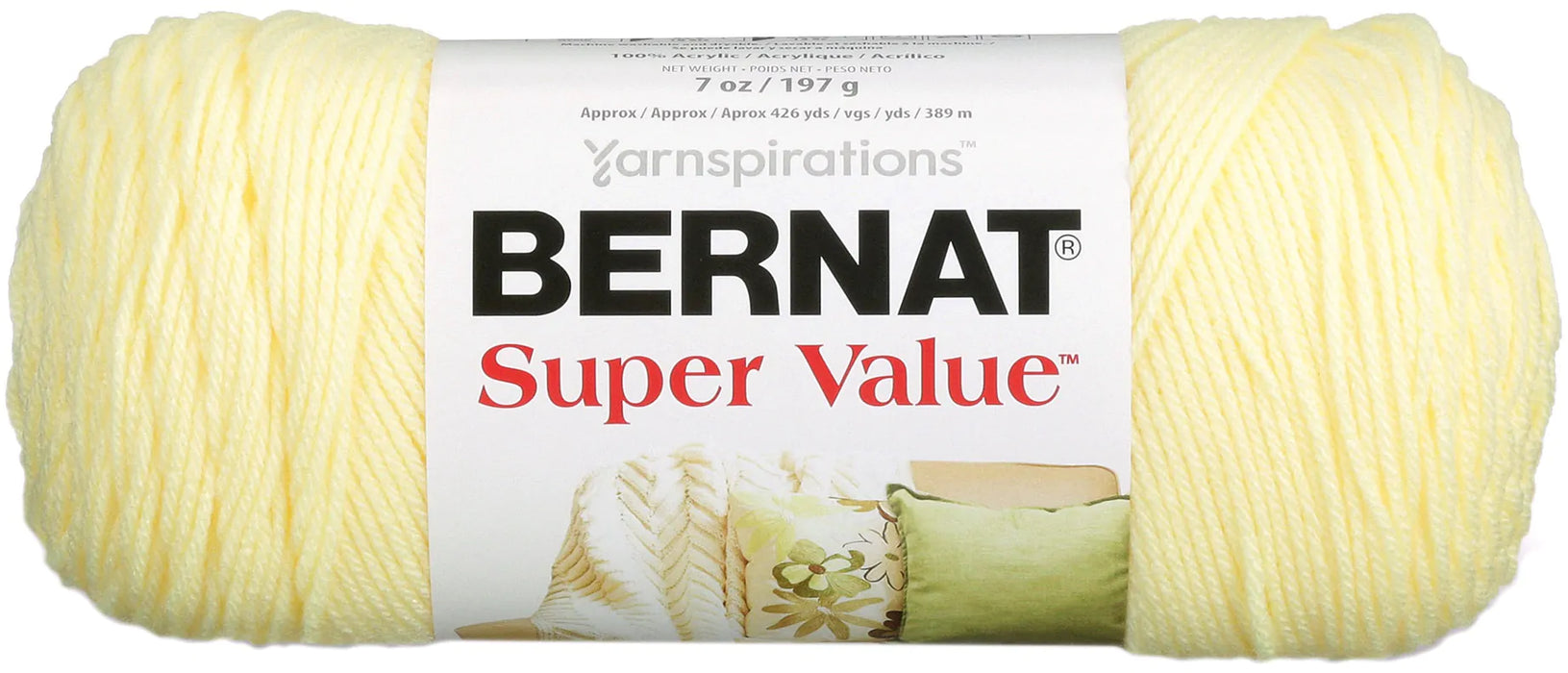 Bernat Super Value Solid Yarn-Yellow