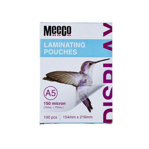 Meeco A5 150 Micron Laminating Pouch - 100pcs/Pk