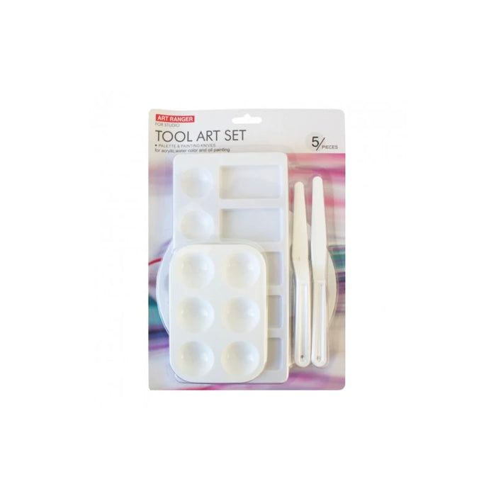 Art Rangers - Tool Art Set - Palette & Painting Palettes 5pcs