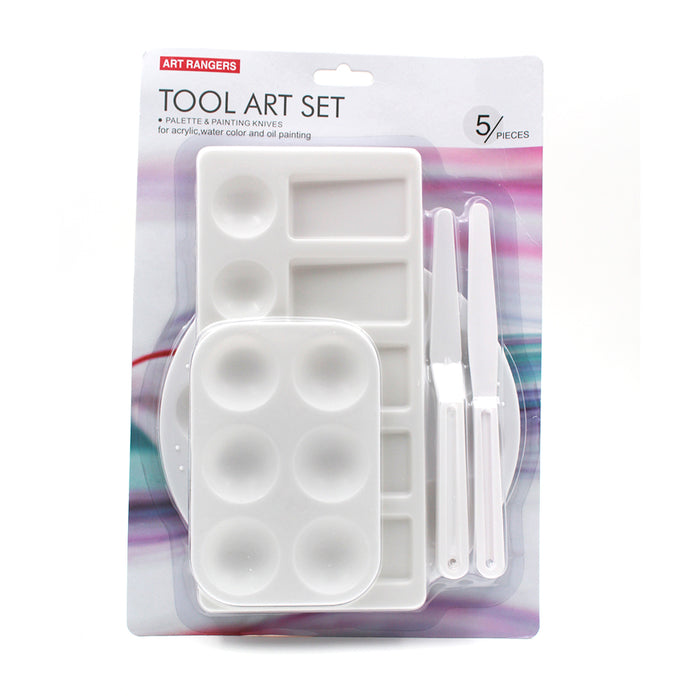 Art Rangers - Tool Art Set - Palette & Painting Palettes 5pcs