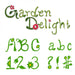 Sizzix - Sizzlits - Alphabet Set 35 Dies - Garden Delight