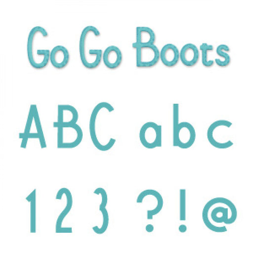Sizzix - Sizzlits - Alphabet Set 12 Dies - Go Go Boots