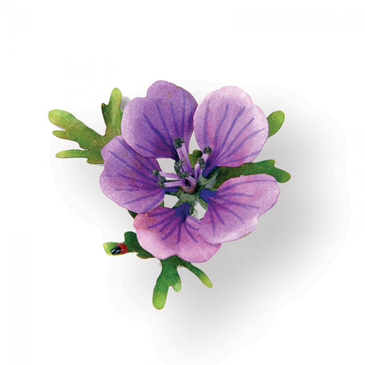 Sizzix - Thinlits Die Set 9PK - Flower, Hardy Geranium