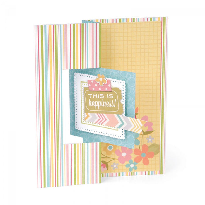 Sizzix - Framelits Die Set 12PK - Card, Square Flip-its #2