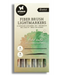 Studio Light Fiber Brush Light Markers Brown Colors 6 PC