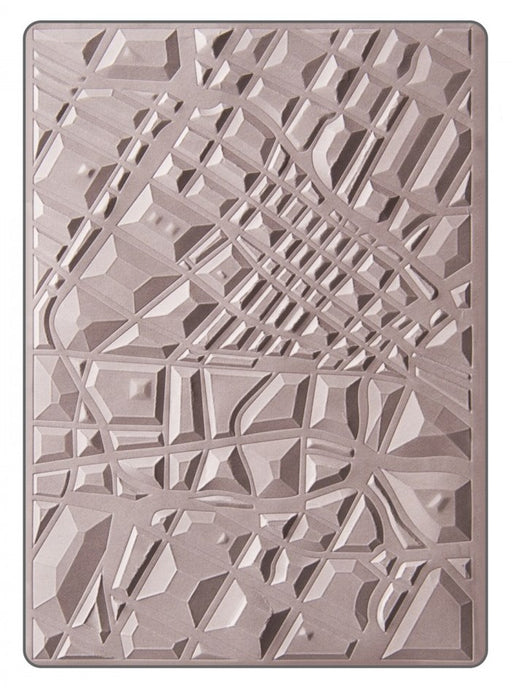 Sizzix - 3-D Textured Impressions Embossing Folder - Map
