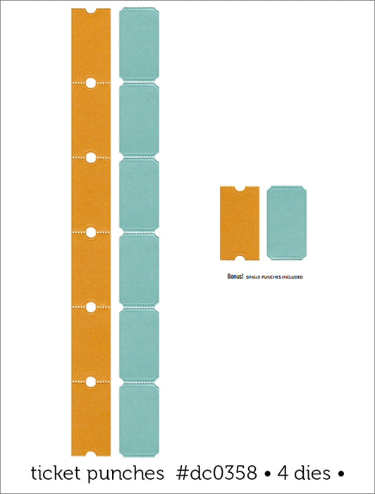 Lifestyle Crafts - Cutting Dies - Ticket Punches