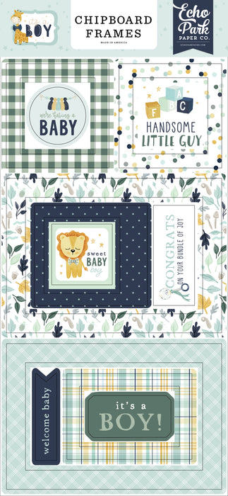 It's A Boy Chipboard 6"X13"-Frames