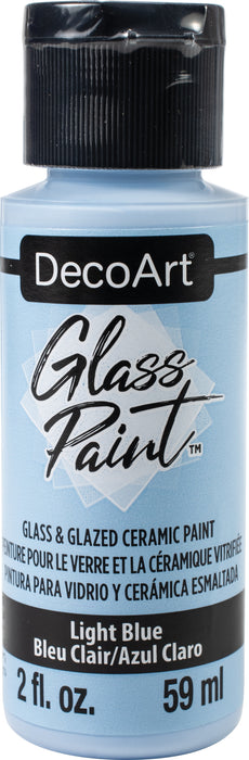 DecoArt Glass Paint 2oz-Light Blue