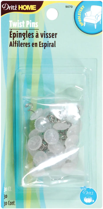 Dritz Home Twist Pins 30/Pkg-Clear