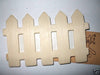 Doodles - Wooden Blank - Picket Fence to hang