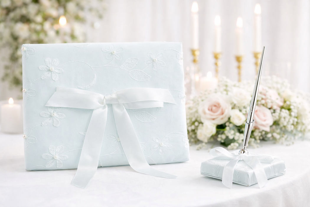 Wilton Joyful Wedding Day Collection Guest Book and Guest Pen