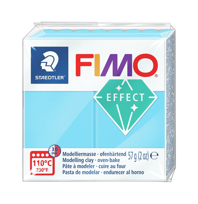 Fimo Effect Neon Polymer Clay 2oz-Neon Blue