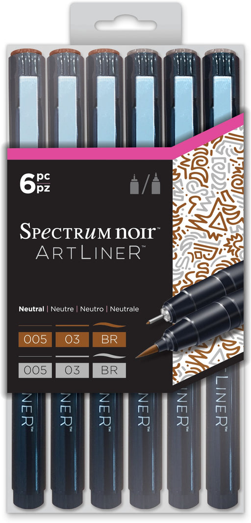 Crafter's Companion - Spectrum Noir Artliner - Neutral (6pc)
